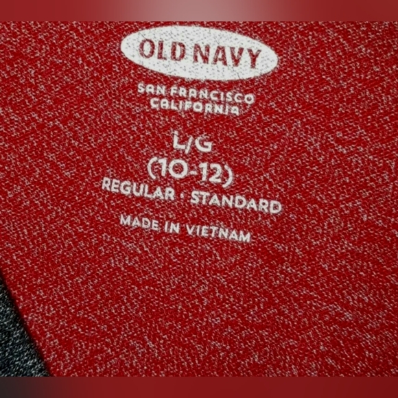 Boy's Old Navy Kids Red and Gray California Long-Sleeve Shirt Large - Picture 2 of 3